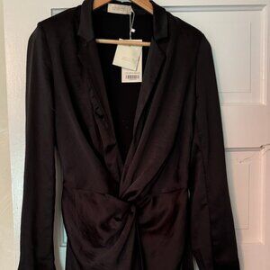 Choosy Martini Plunge Mini Dress